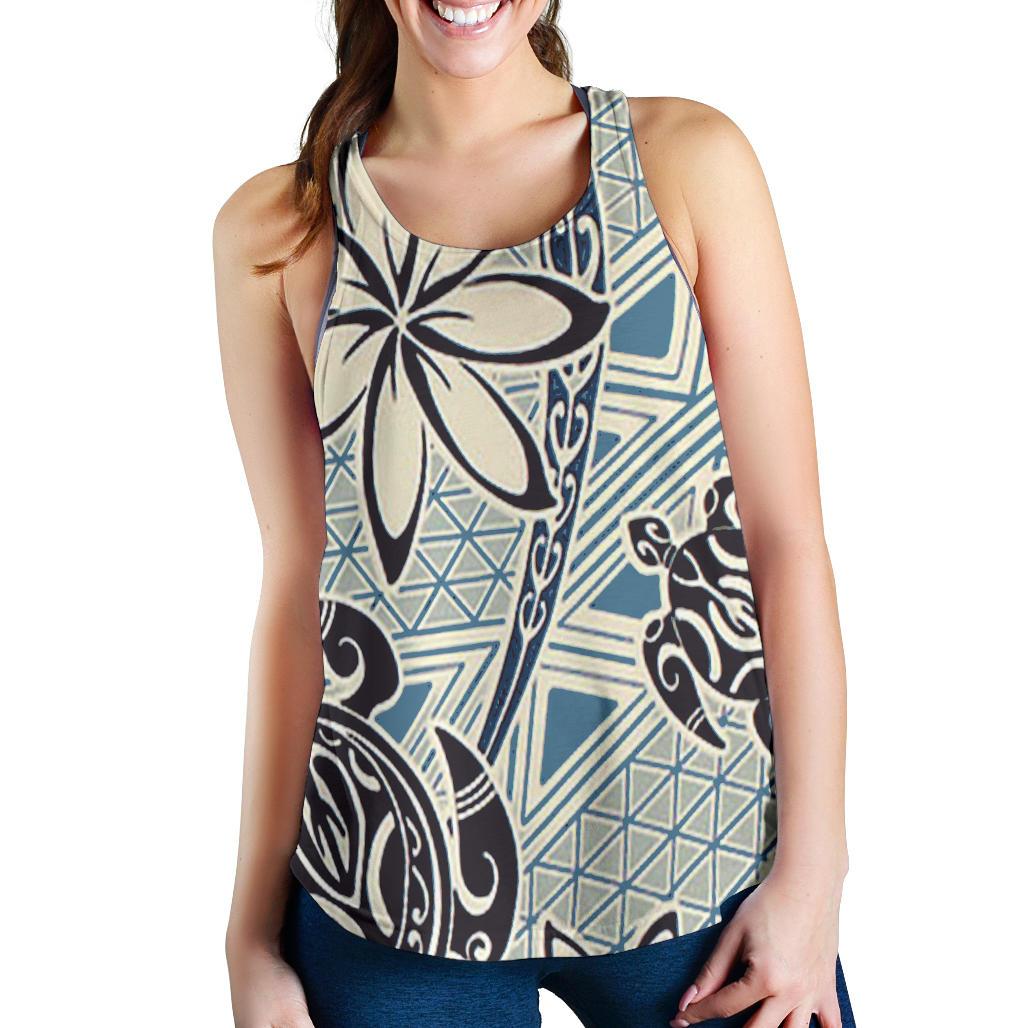 Polynesian Women Racerback Tank Top 40 Ecru - Polynesian Pride