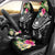 Polynesian Samoa Car Seat Covers - Summer Plumeria (Black) Universal Fit Black - Polynesian Pride