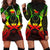 Pohnpei Polynesian Hoodie Dress Map Reggae Reggae - Polynesian Pride