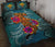 Kanaka Maoli (Hawaiian) Quilt Bed Set - Polynesian Hammerhead Shark Hibiscus - Polynesian Pride