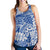 Polynesian Women Racerback Tank Top 47 Blue-Ecru - Polynesian Pride