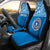 Northern Mariana Islands Custom Personalised Car Seat Covers - C N M I Seal Polynesian Blue Horizontal Universal Fit Blue - Polynesian Pride