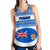 Fiji Women's Racerback Tank - Tapa White Style - Polynesian Pride