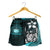 Samoa Polynesian Women's Shorts Turquoise - Turtle With Hook - Polynesian Pride