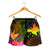 Papua New Guinea Polynesian Women's Shorts - Hibiscus and Banana Leaves - Polynesian Pride