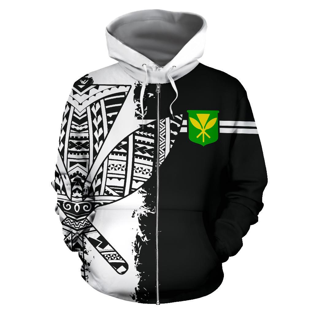Kanaka Polynesian Sport Zip up Hoodie Mystic Style - Polynesian Pride