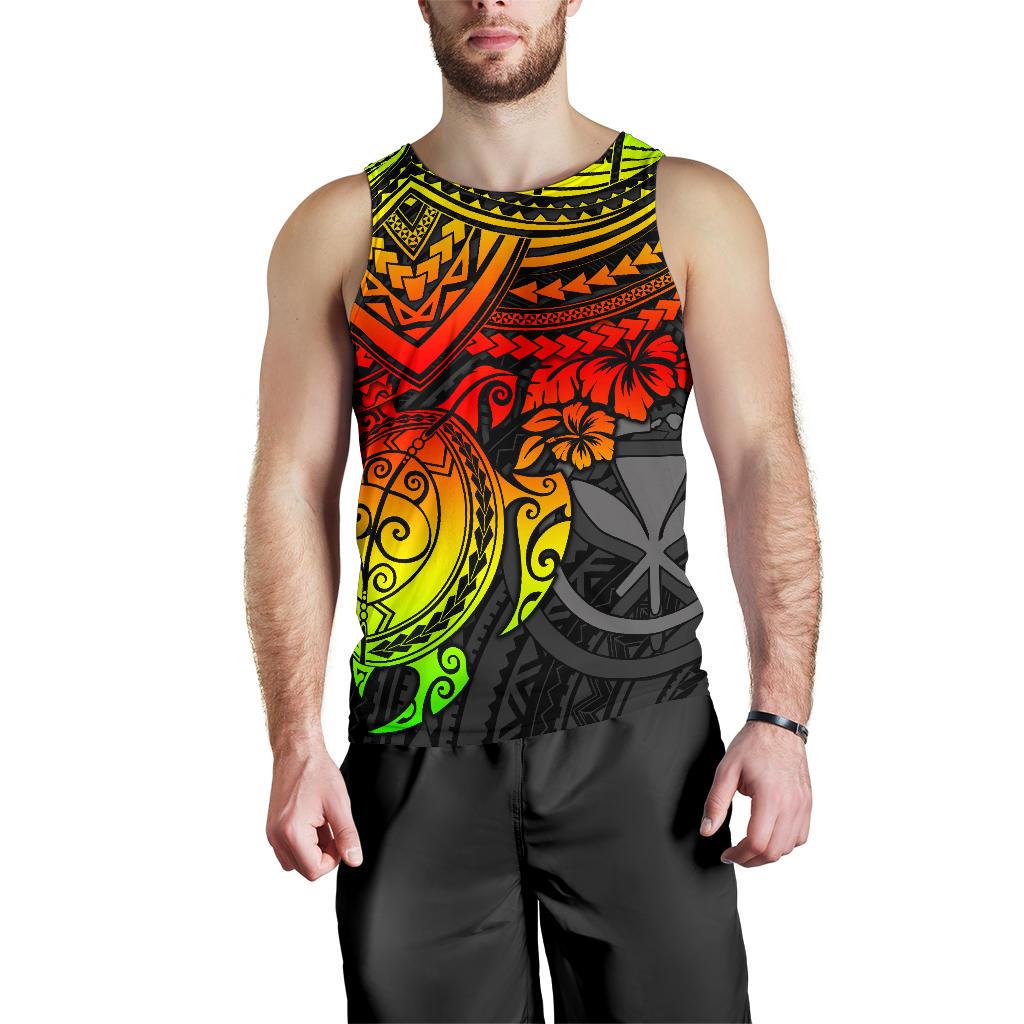 Polynesian Hawaii Men's Tank Top - Reggae Turtle - Polynesian Pride