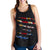 French Polynesia Women's Racerback Tank - Scratch Style Black - Polynesian Pride