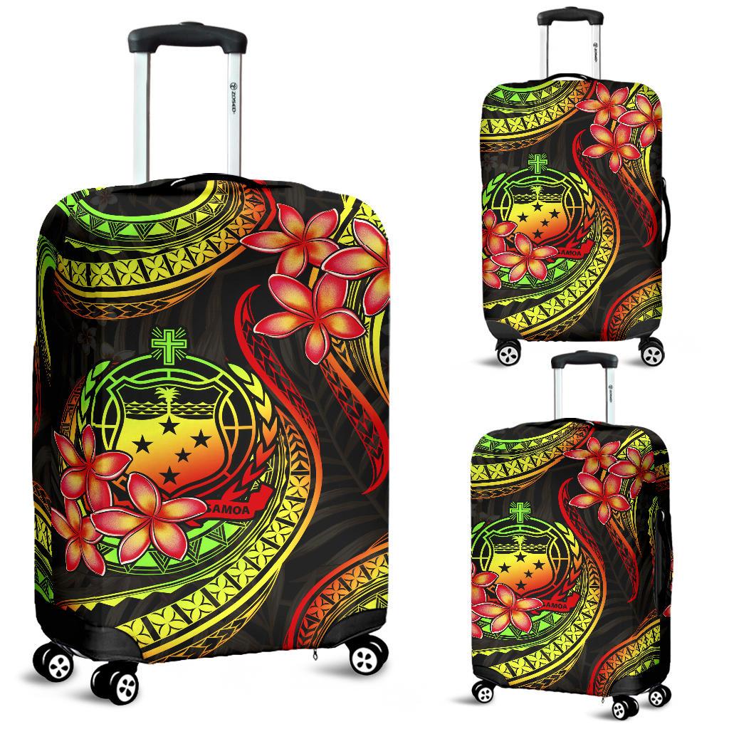 Samoa Polynesian Luggage Covers - Reggae Plumeria REGGAE - Polynesian Pride
