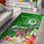 FSM Custom Personalised Area Rug - Turtle Plumeria (Green) Green - Polynesian Pride