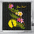 New Caledonia Polynesian Custom Persona Shower Curtain - Plumeria Tribal 177 x 172 (cm) Black - Polynesian Pride