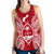 Guam Polynesian Women Tank Top Map Red White Red - Polynesian Pride