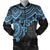 Fiji Polynesian Bomber Jacket (Men) - Blue Turtle Blue - Polynesian Pride