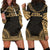 Cook Islands Women's Hoodie Dress - Polynesian Gold Chief Gold - Polynesian Pride