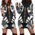 Kiribati Hoodie Dress - Polynesian Tattoo Black Black - Polynesian Pride