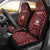 Samoa Personalised Car Seat Covers - Samoa Seal In Polynesian Tattoo Style (Red) Universal Fit Red - Polynesian Pride