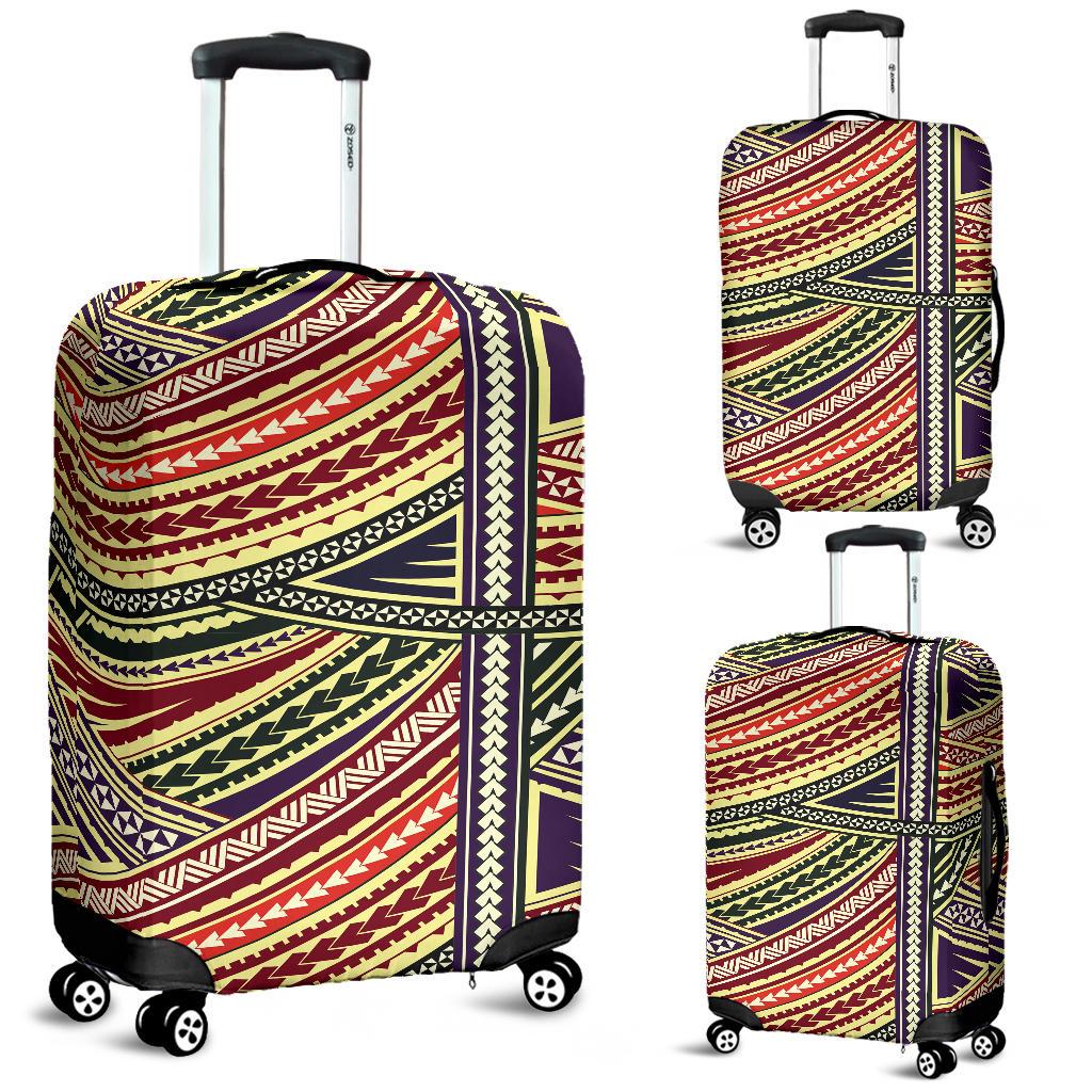 Polynesian Luggage Cover 10 Black - Polynesian Pride