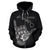 Hawaii All Over Zip up Hoodie Polynesian Shaka Hawaii Map Black - Polynesian Pride