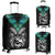 New Zealand Maori Moko Luggage Covers Paua Shell Black - Polynesian Pride