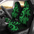 Vanuatu Car Seat Covers - Green Tentacle Turtle Universal Fit Green - Polynesian Pride