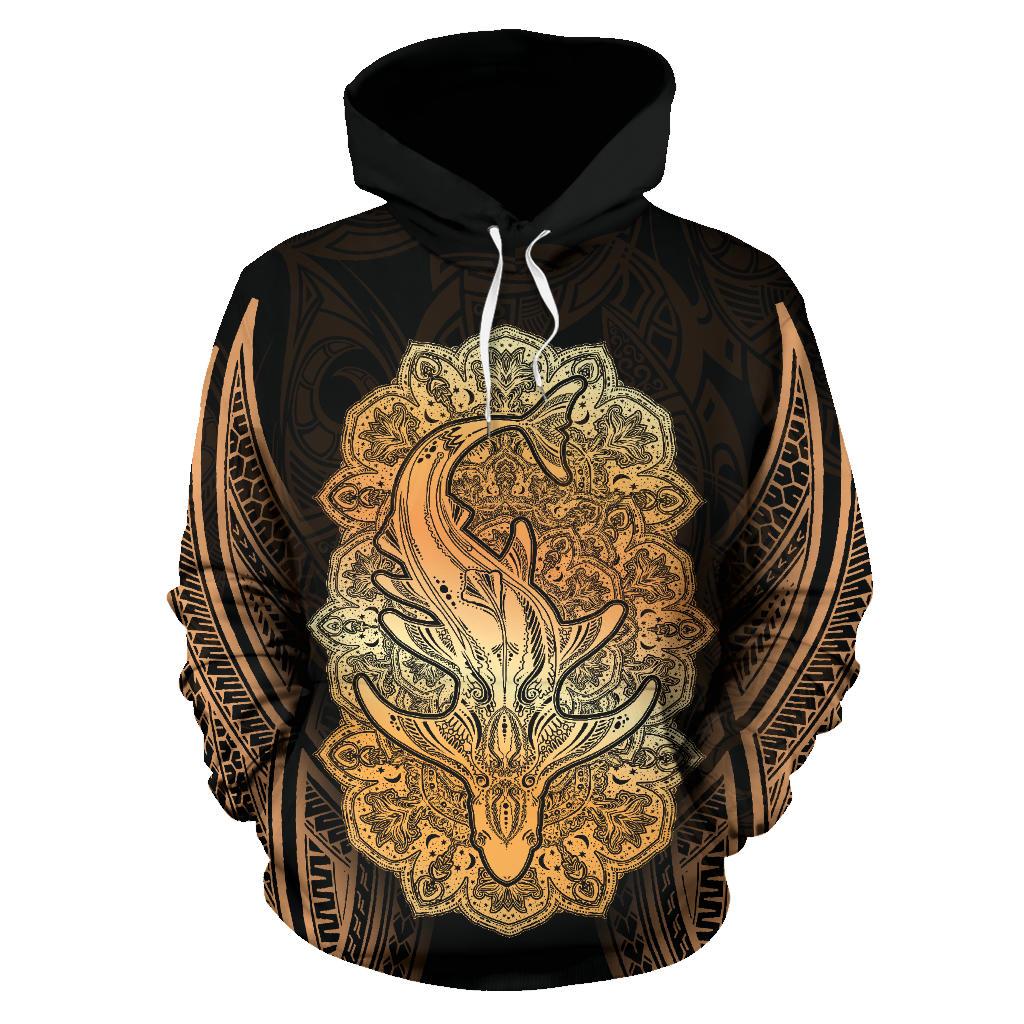 Wild Shark Polynesian Hoodie - Polynesian Pride