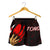 Tonga Women's Shorts - Tonga In Me (Red) - Polynesian Pride