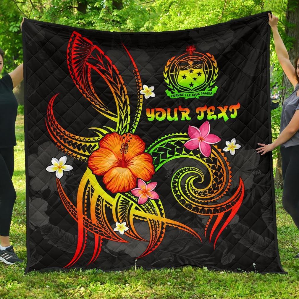 Polynesian Hawaii Personalised Premium Quilt - Legend of Samoa (Reggae) - Polynesian Pride