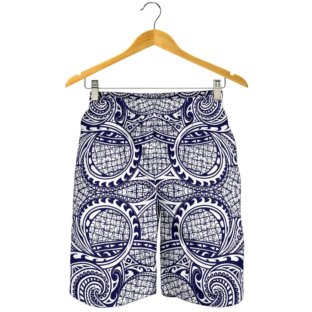 Polynesian Men's Shorts Blue And White - Polynesian Pride