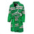 Manawatu Turbos Men Bath Robe Maori Vibes Men's Bath Robe Universal Fit Green - Polynesian Pride