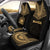 Samoa Car Seat Cover - Samoa Coat Of Arms Polynesian Chief Tattoo Gold Version Universal Fit Gold - Polynesian Pride