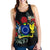 Cook Islands Hibiscus Women's Racerback Tank A25 Black - Polynesian Pride