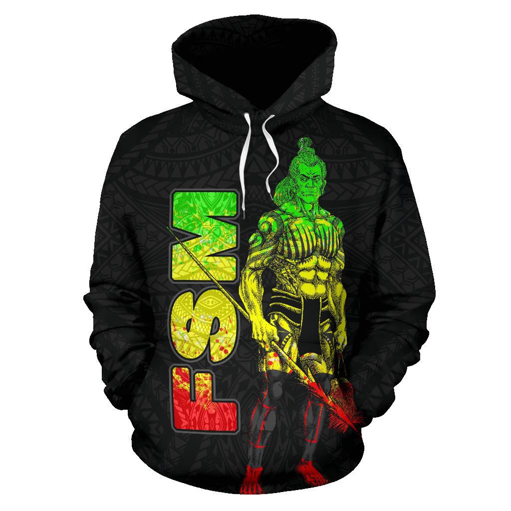 Federates States of Micronesia Hoodie Micronesian Warrior Reggae - Polynesian Pride