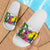 New Caledonia Custom Personalised Slide Sandals White - Turtle Plumeria Banana Leaf - Polynesian Pride