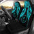 Chuuk Polynesian Car Seat Covers Pride Seal And Hibiscus Neon Blue Universal Fit Blue - Polynesian Pride