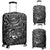 American Samoa Polynesian Luggage Covers - Black Hibiscus Turtle Flowing BLACK - Polynesian Pride