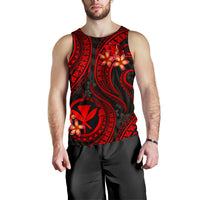 Polynesian Hawaii Men Tank Top - Red Plumeria - Polynesian Pride