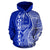 Guam Polynesian Custom Hoodie Coconut Blue - Polynesian Pride