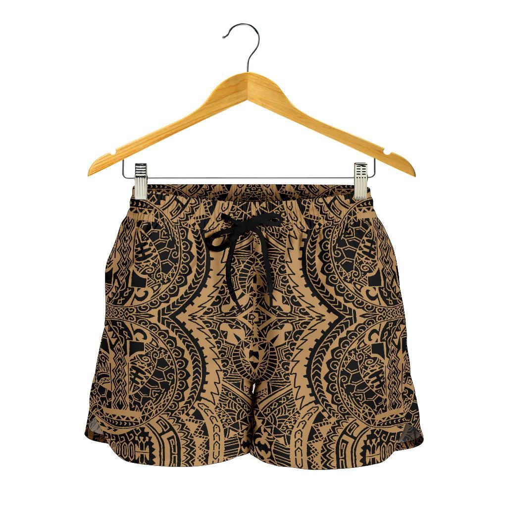 Polynesian Symmetry Gold Women's Short - Polynesian Pride