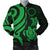 Cook Islands Men's Bomber Jacket - Green Tentacle Turtle Green - Polynesian Pride