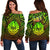 Polynesian Tahiti Off Shoulder Sweater - Reggae Vintage Polynesian Patterns Art - Polynesian Pride