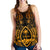 Guam Polynesian Women Racerback Tank - Gold Turtle Homeland - Polynesian Pride