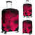 Hawaii Hibiscus Luggage Cover - Turtle Map - Calico Red Red - Polynesian Pride