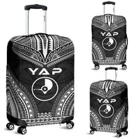 Yap Polynesian Chief Luggage Cover - Black Version Black - Polynesian Pride