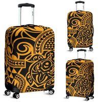 Polynesian Luggage Cover 16 Black-Gold - Polynesian Pride