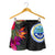 Federated States of Micronesia All Over Print Women's Shorts - Polynesian Hibiscus Pattern - Polynesian Pride