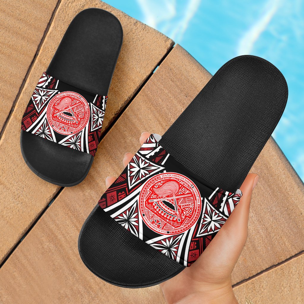American Samoa Sandals - Tribals Flower Special Pattern - Polynesian Pride