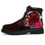 Hawaii All - Season Bootts - Kanaka Maoli With Hibiscus On Polynesian Patterns (Red) - Polynesian Pride