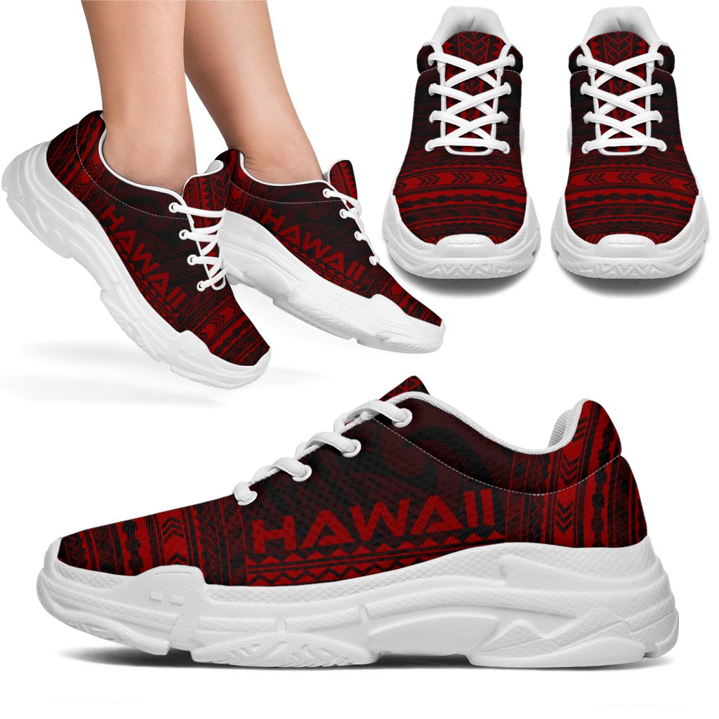 Hawaii Chunky Sneakers - Polynesian Chief Red Version - Polynesian Pride