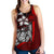 Federated States of Micronesia Women's Racerback Tank Red - Turtle With Hook - Polynesian Pride