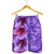 Hawaii Tropical Flower Polynesian Men's Shorts - Curtis Style - Purple - Polynesian Pride